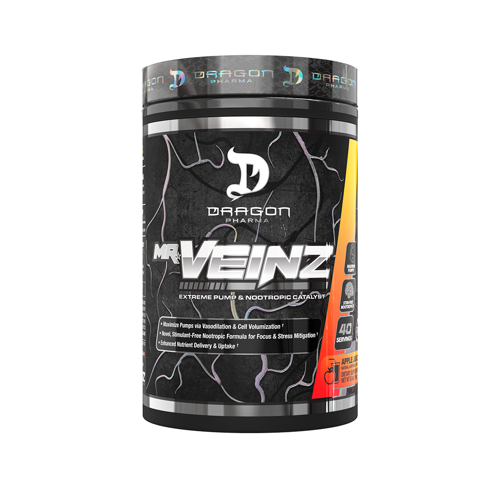 Dragon Pharma Mr Veinz Pre Entreno Sin Cafeina - 40 Servicios