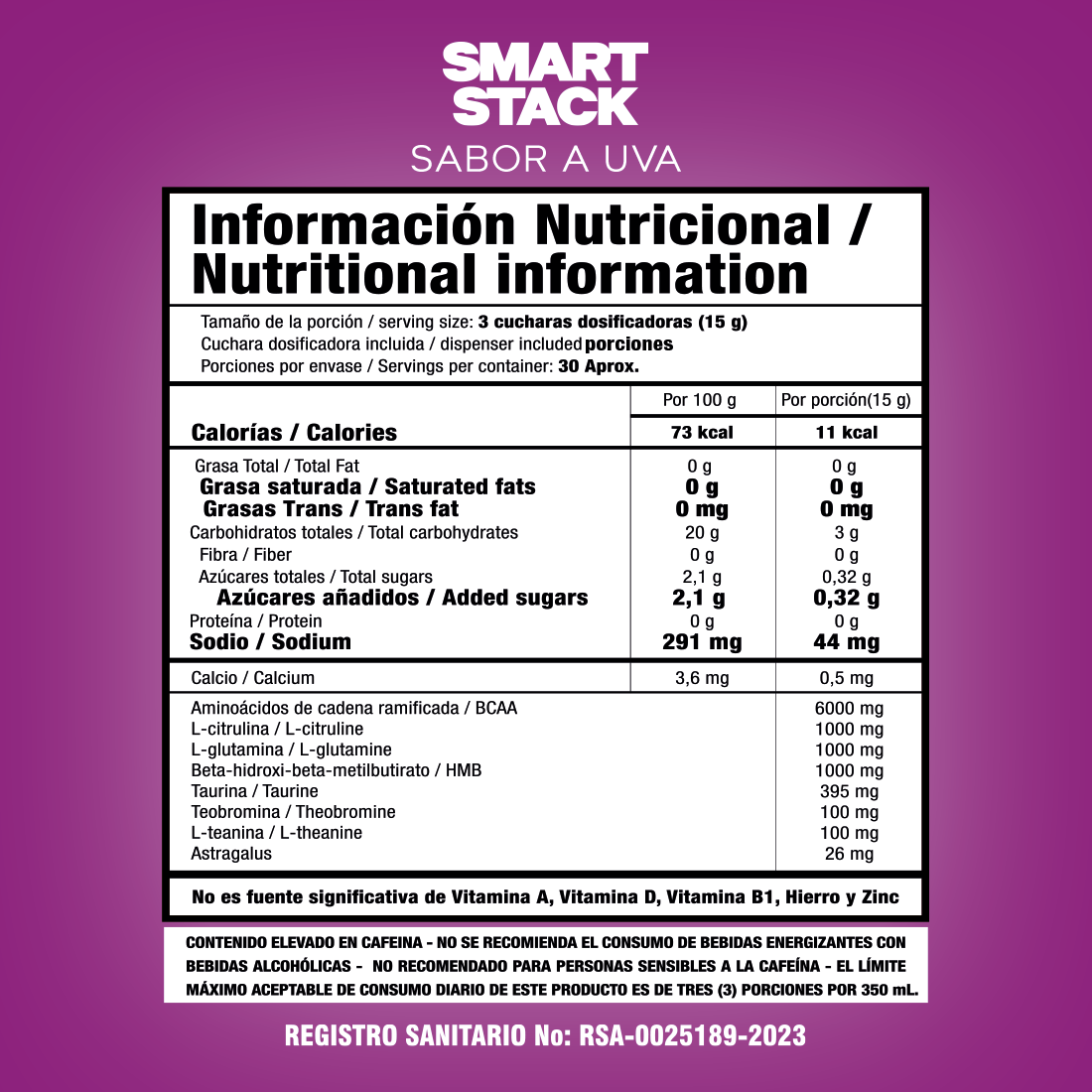 Smart Nutrition Smart Stack Aminoacidos - Imagen 3