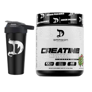 Dragon Pharma Creatina monohidratada 45 servicios con sabor + Shaker gratis