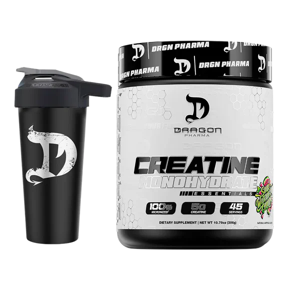 Dragon Pharma Creatina monohidratada 45 servicios con sabor + Shaker gratis