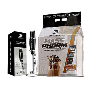 Dragon Pharma Massphorm 12lbs hipercalorica + Mezclador eléctrico gratis