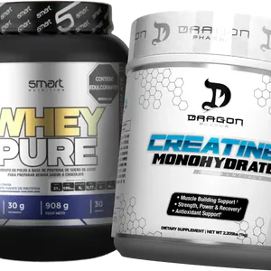 Whey Pure 2 libras + Creatina de 1 kilo + sachets de proteína gratis