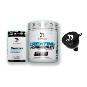 Dragon Pharma Omega 3 + Creatina Monohidratada 300 gr  + embudo gratis