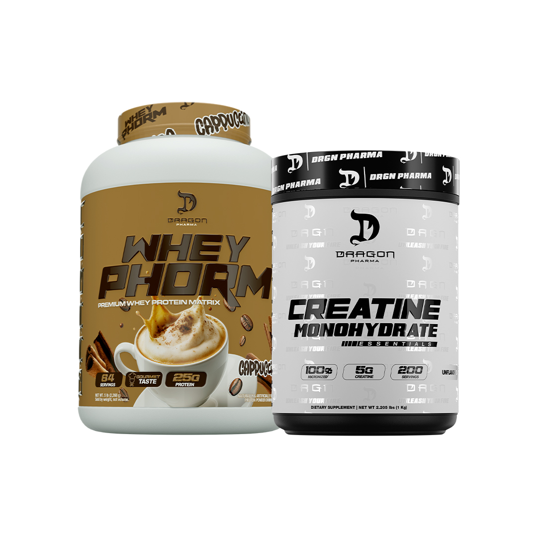 Combo Dragon Pharma WheyPhorm 5lbs + Creatina 1kg 200 servicios