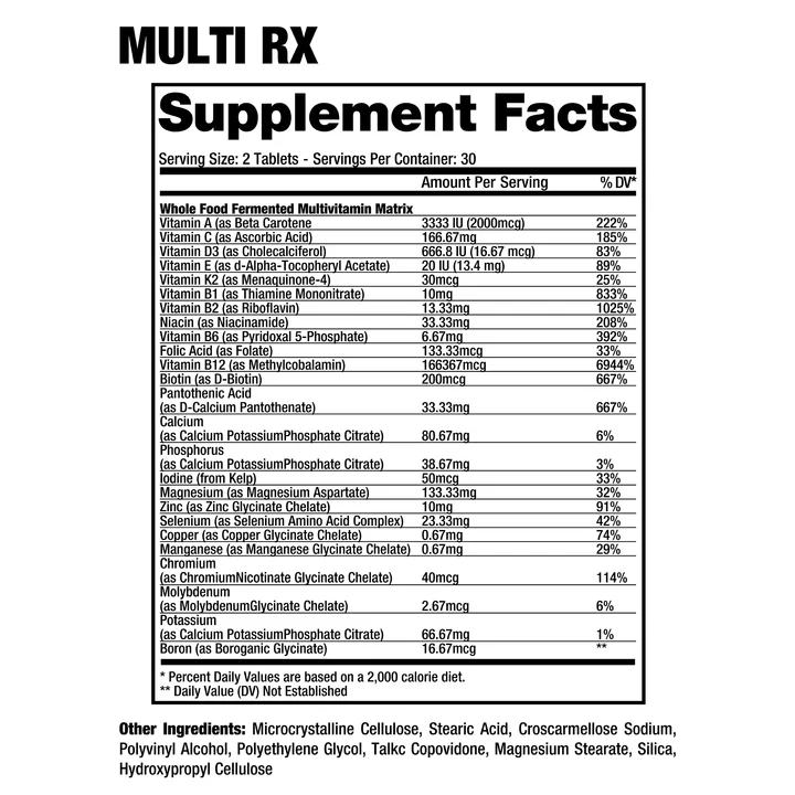 Dragon Pharma MultiRX (Multivitaminico) - 60 caps + Llavero gratis - Imagen 3