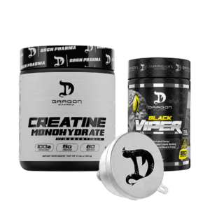 Combo Creatina Monohidratada 300GR + Black Viper 90 Cápsulas + Embudo gratis