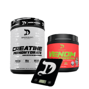 Combo Creatina Monohidratada 1KG + Venom Essential 30 Servicios + Gramera Gratis
