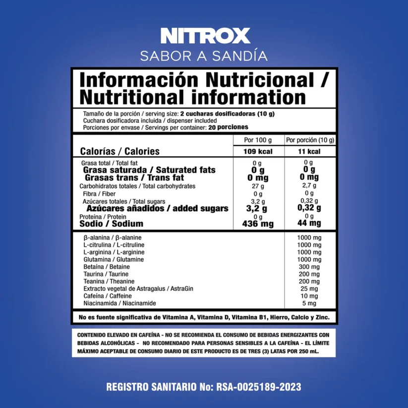 Smart Nutrition Nitrox 200g - 20 servicios - Imagen 2